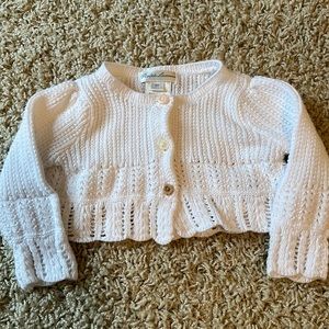 Ralph Lauren Crochet Cropped Cardigan